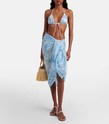 Orchidee cotton beach cover-up | Pucci