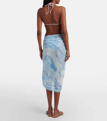 Orchidee cotton beach cover-up | Pucci
