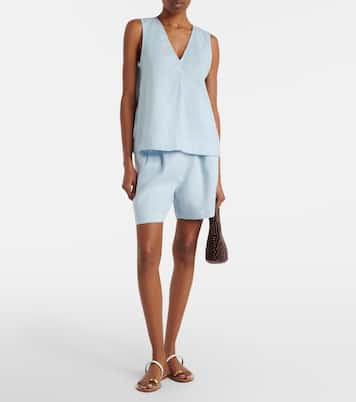 Dallas linen shorts | Asceno