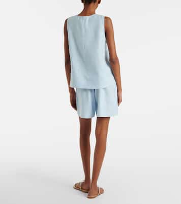 Dallas linen shorts | Asceno