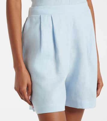 Dallas linen shorts | Asceno