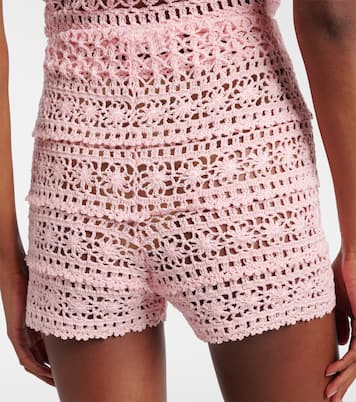 Deauville crochet cotton shorts | Anna Kosturova