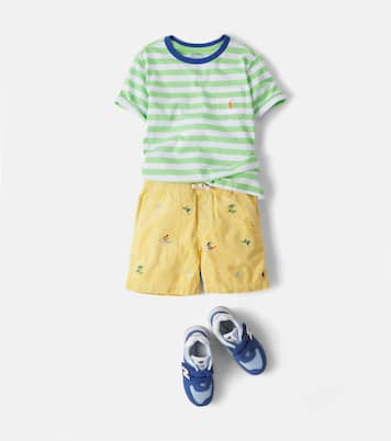 Embroidered cotton corduroy shorts | Polo Ralph Lauren Kids