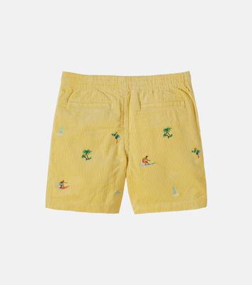 Embroidered cotton corduroy shorts | Polo Ralph Lauren Kids