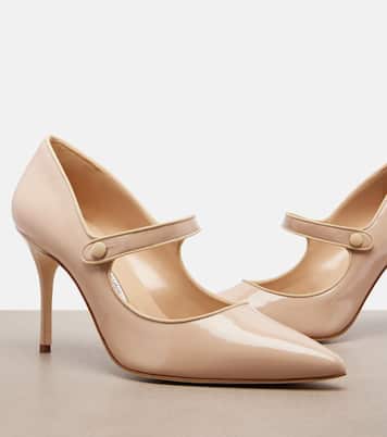 Campari patent leather Mary Jane pumps | Manolo Blahnik
