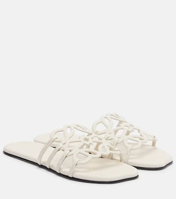 Petal Anagram leather slides | Loewe