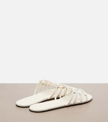 Petal Anagram leather slides | Loewe