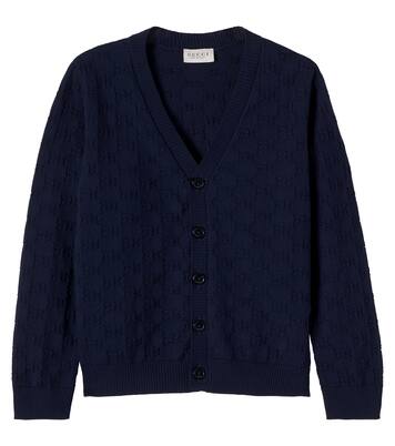 Cardigan GG aus Baumwoll-Jacquard | Gucci Kids