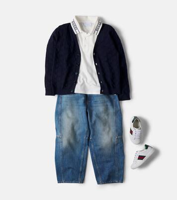 Cardigan GG aus Baumwoll-Jacquard | Gucci Kids