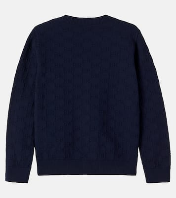Cardigan GG aus Baumwoll-Jacquard | Gucci Kids