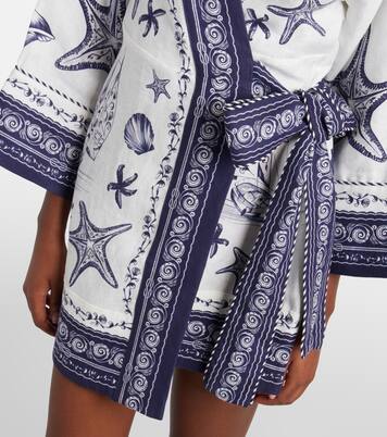 Robe portefeuille Coast Scarf en lin  | Farm Rio