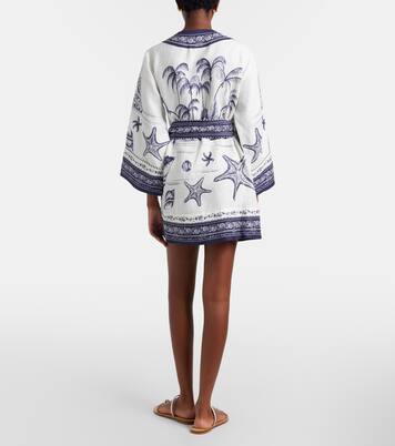 Robe portefeuille Coast Scarf en lin  | Farm Rio