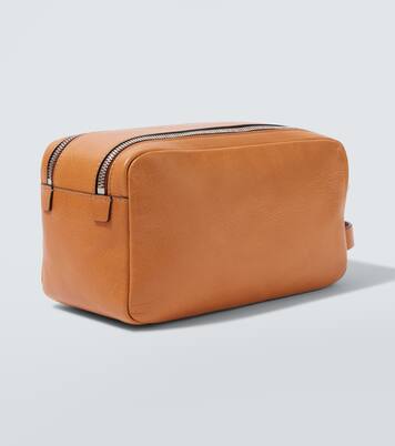 Bolso neceser de piel | Brunello Cucinelli