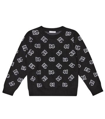 Logo intarsia wool sweater | Dolce&Gabbana Kids