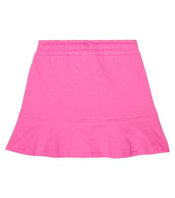 Jupe en coton mélangé à logo | Moschino Kids