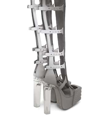 Overknee-Plateaustiefel Spartans | Rick Owens