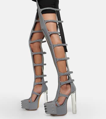 Overknee-Plateaustiefel Spartans | Rick Owens