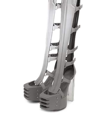 Overknee-Plateaustiefel Spartans | Rick Owens
