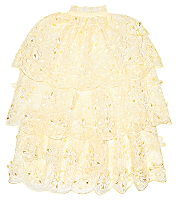 Appliquéd organza cape | Self-Portrait Kids