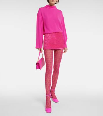 Minifalda Toile Iconographe de terciopelo | Valentino