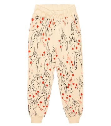 Printed cotton sweatpants | Mini Rodini