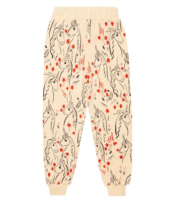 Printed cotton sweatpants | Mini Rodini