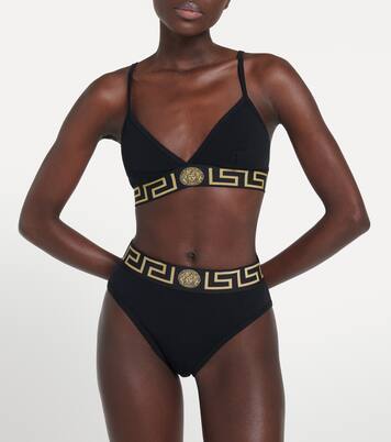 Bralette Greca Border aus Baumwolle | Versace