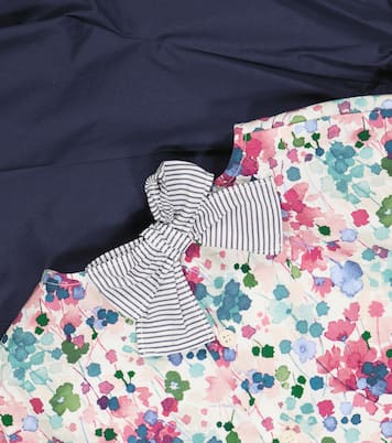 Top e shorts in cotone con stampa | Il Gufo