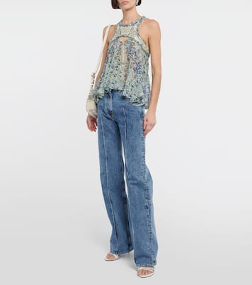 Bedrucktes Top Onyle aus Seidenchiffon | Isabel Marant