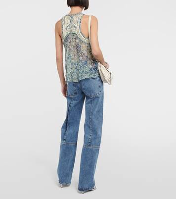 Bedrucktes Top Onyle aus Seidenchiffon | Isabel Marant