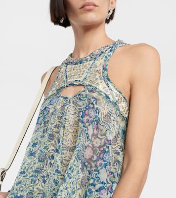 Bedrucktes Top Onyle aus Seidenchiffon | Isabel Marant
