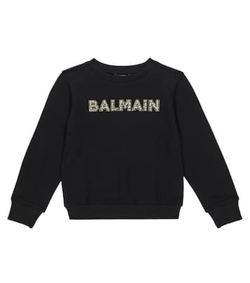 Sweat-shirt en coton à logo | Balmain Kids