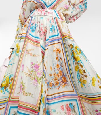 Bedruckter Midirock Halcyon aus Seide | Zimmermann