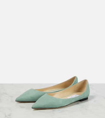 Love suede ballet flats | Jimmy Choo