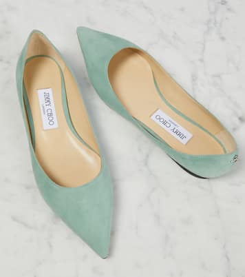 Love suede ballet flats | Jimmy Choo