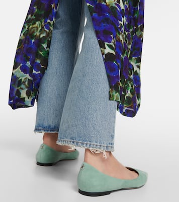 Love suede ballet flats | Jimmy Choo