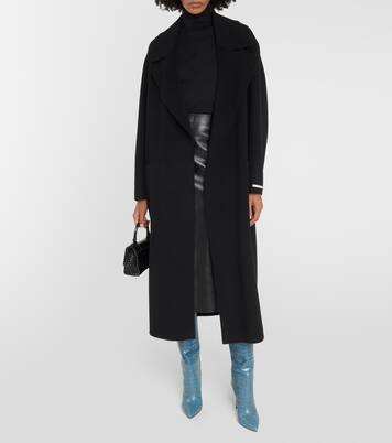 Croc-effect leather knee-high boots | Paris Texas