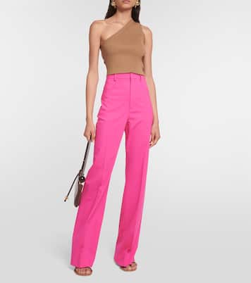 La Maille Ascu linen-blend crop top | Jacquemus