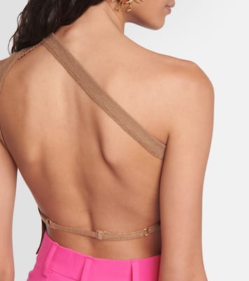 La Maille Ascu linen-blend crop top | Jacquemus