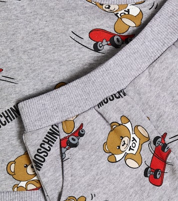 Baby printed sweatshirt and sweatpants set | Moschino Kids