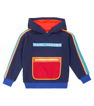 Sweat-shirt à capuche imprimé en coton | Marc Jacobs Kids