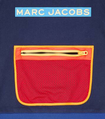Sweat-shirt à capuche imprimé en coton | Marc Jacobs Kids