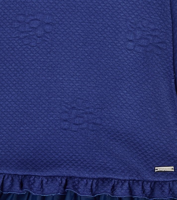 Jersey tulle-trimmed dress | Monnalisa