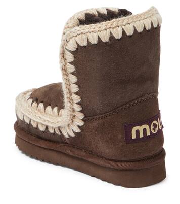 羊毛皮衬里绒面革靴子 | Mou Kids