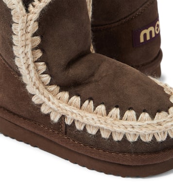 羊毛皮衬里绒面革靴子 | Mou Kids