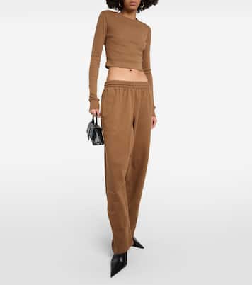 X Hailey Bieber Cropped-Top aus Jersey | Wardrobe.NYC