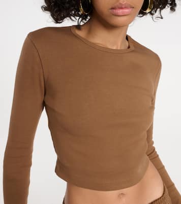 X Hailey Bieber Cropped-Top aus Jersey | Wardrobe.NYC