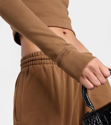 X Hailey Bieber Cropped-Top aus Jersey | Wardrobe.NYC