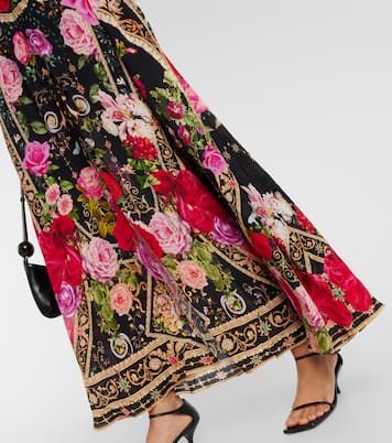 Bedrucktes Maxikleid aus Seide | Camilla