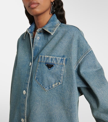 Abito chemisier di jeans oversize | Prada